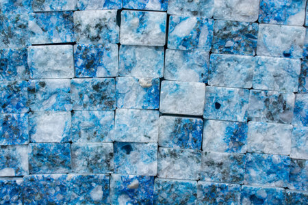 Decorative cubic stone wall as background texture
