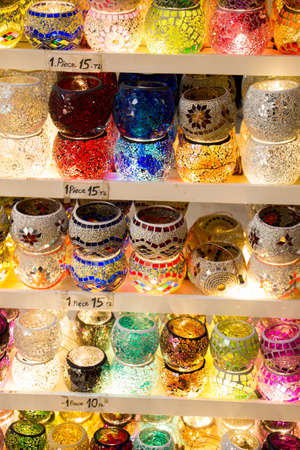 Colorful Ottoman style Mosaic  lampsの写真素材