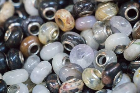 Colorful beads of various colorの写真素材