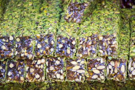 Load of traditional turkish delight rahat lokum