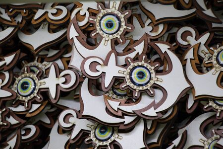 Tiny model anchor for decorative purposesの写真素材