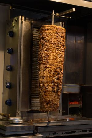 Traditional Turkish Doner Kebab on poleの写真素材