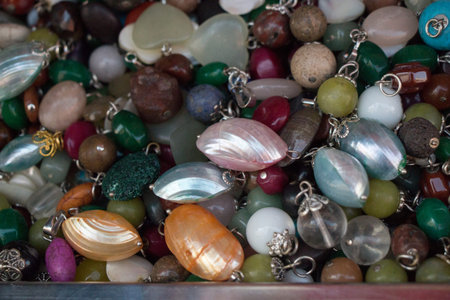 Colorful beads of various color