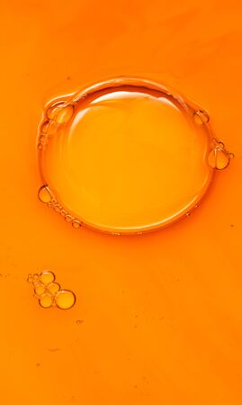 Colorful water bubles on water as abackgroundの写真素材