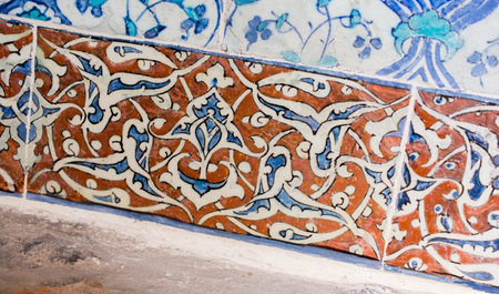 Floral art pattern example of the Ottoman time