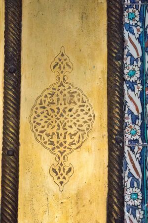 Example of Ottoman art patterns applied on metalsの写真素材