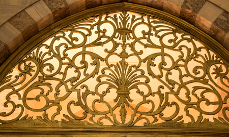 Example of Ottoman art patterns applied on metalsの写真素材