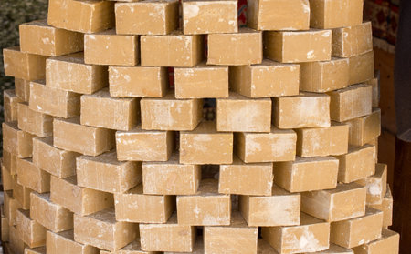 Collection of bars of fragrant hand made organic soap