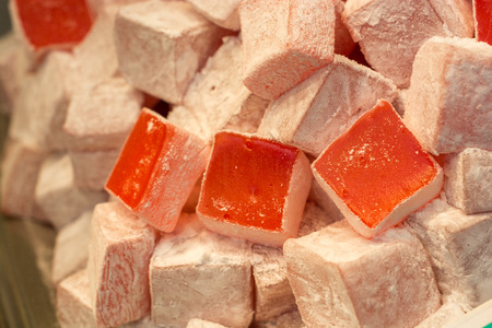 Turkish delight sweets made in Traditional styleの写真素材