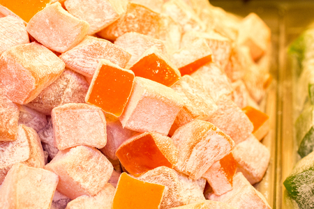 Turkish delight sweets made in Traditional styleの写真素材