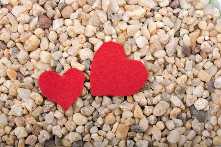 Love concept with heart shaped icon in viewの写真素材