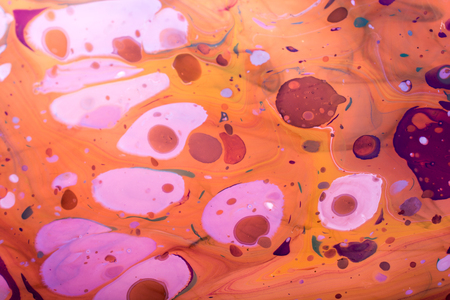 Grunge abstract paint patterns on colorful backgroundの写真素材