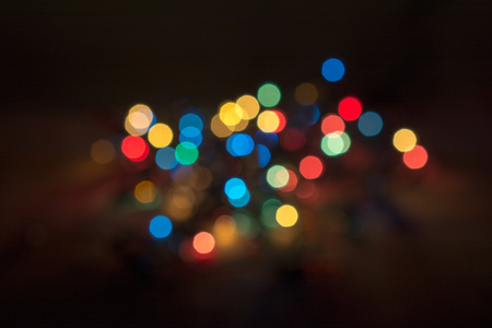 Background With Natural Bokeh And multi color lightsの写真素材
