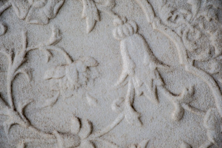 Ottoman marble carving art in detailの写真素材