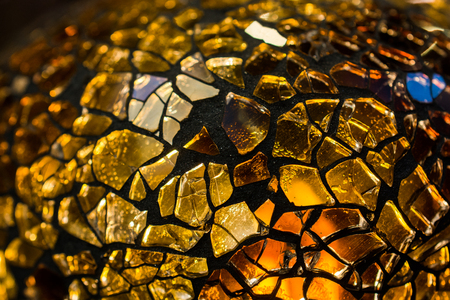 Mosaic Ottoman lamps in close up viewの写真素材