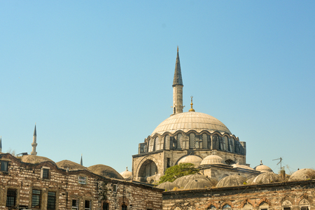 Outer view of dome in Ottoman architecture  in, Istanbul, Turkeyの写真素材