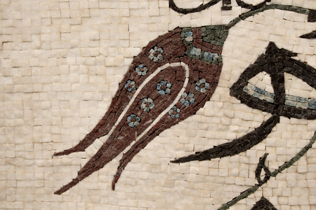 Different mosaic textures made with colorful mosaicの写真素材