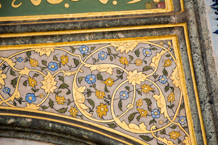 Floral art pattern example of the Ottoman timeのeditorial素材