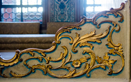 Floral art pattern example of the Ottoman time