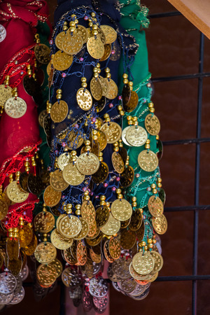 Turksih traditional woman scarf with some embroideryの写真素材