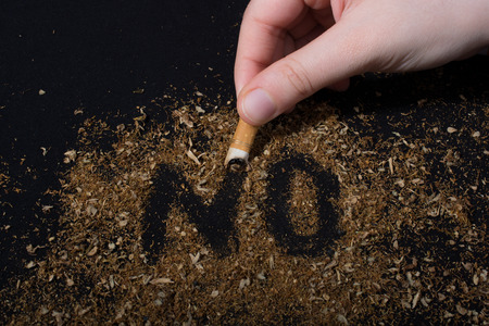 World No Tobacco Day poster for say no smoking conceptの写真素材