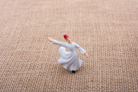 Sufi Dervish figurine model in small size in viewの写真素材