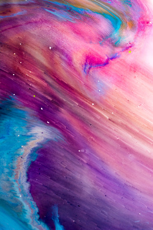 Traditional Ottoman Turkish marbling art patterns as abstract colorful backgroundの写真素材