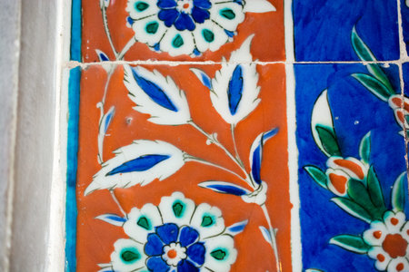 Floral art pattern example of the Ottoman time
