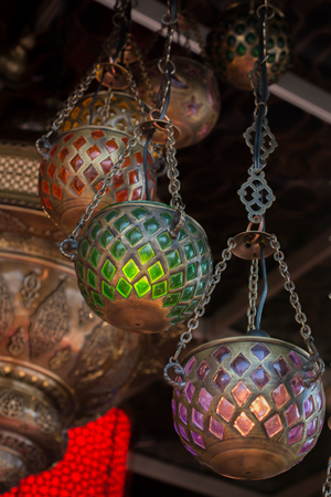 Ottoman Turkish style decorative  lamps are onの写真素材