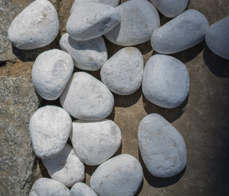 Background texture consist of full of little pebbles