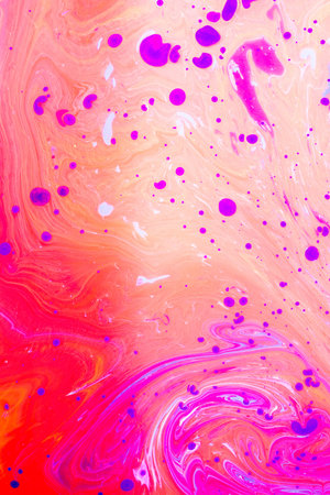 Traditional Ottoman Turkish marbling art patterns as abstract colorful background