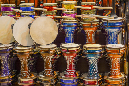 The image of ethnic Turkish drum darbuka in  music marketの写真素材