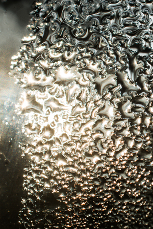 Background covered with water drops in  close-up viewの写真素材