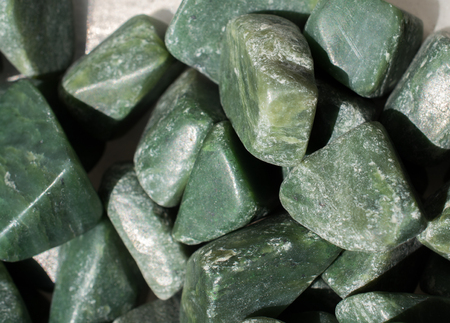 jade gem stone as natural mineral rock specimenの写真素材