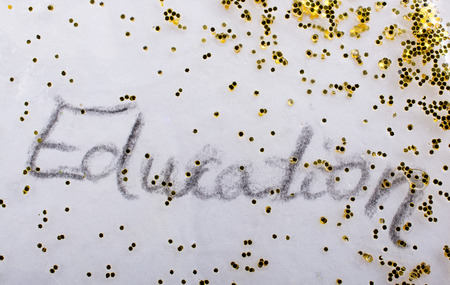 Back to school theme  with  education titleの写真素材