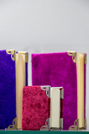 Set of color note books in the viewの写真素材