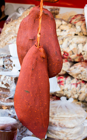 Highly seasoned, air-dried cured beef in Ottoman cuisineの写真素材