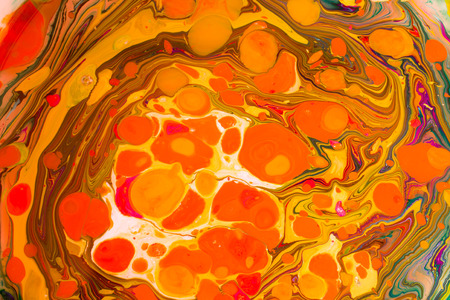 Traditional Ottoman Turkish marbling art patterns as abstract backgroundの写真素材