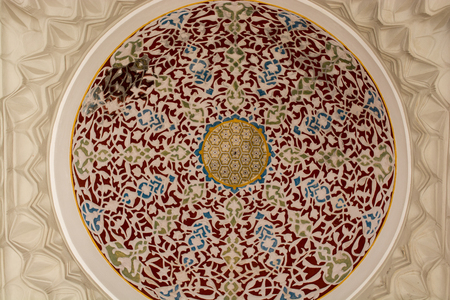 Inner view of dome in Ottoman architecture  in, Istanbul, Turkeyの写真素材