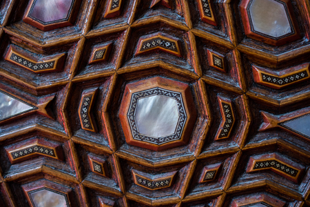 Ottoman art example of Mother of Pearl inlaysの写真素材