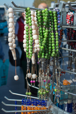 Set of praying beads of various colorsの写真素材