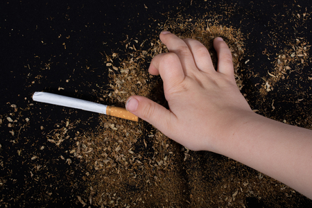 World No Tobacco Day poster for say no smoking conceptの写真素材