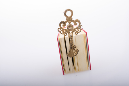 Retro Key and Islamic Holy Book Quran in mini sizeの写真素材