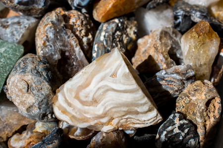 natural mineral gemstones of a certain type in viewの写真素材