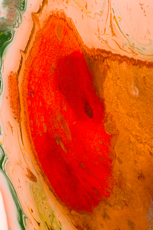 Traditional Ottoman Turkish marbling art patterns as abstract colorful backgroundの写真素材