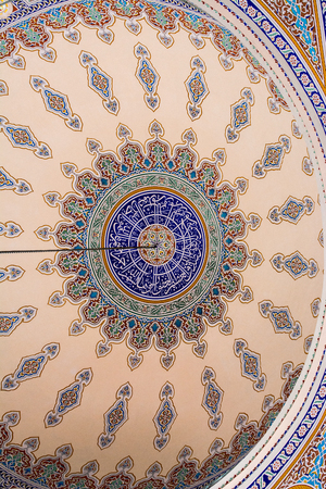 Inner view of dome in Ottoman architecture  in, Istanbul, Turkeyの写真素材