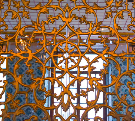 Example of Ottoman art patterns applied on metals