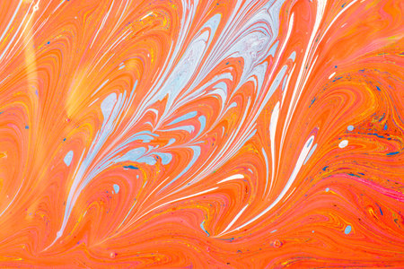 Traditional marbling artwork patterns as colorful abstract background