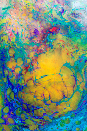 Traditional marbling artwork patterns as colorful abstract background