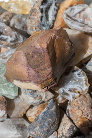 Piece of natural mineral gemstones of a certain typeの写真素材